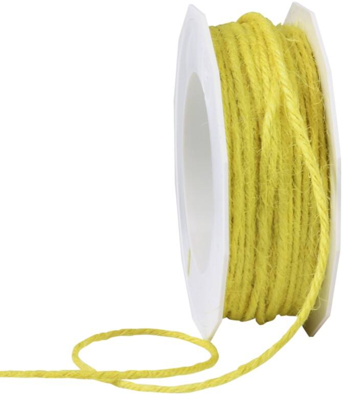 PRAESENT Kordel Jute 4360225-615  Hellgelb 2 mm x 25 m 2 Stück