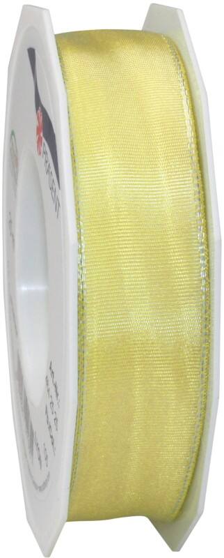 PRAESENT Seidenband 4642525-105 Hellgelb 25 mm x 25 m 2 Stück