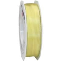 PRAESENT Seidenband 4642525-105 Hellgelb 25 mm x 25 m 2 Stück