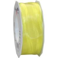 PRAESENT Seidenband 4644025-105 Hellgelb 40 mm x 25 m 2 Stück
