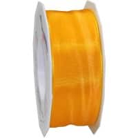 PRAESENT Seidenband 4644025-534 Indischgelb 40 mm x 25 m 2 Stück