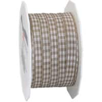 PRAESENT Motivband 6191020-104 Taupe, Weiß 10 mm x 20 m 2 Stück