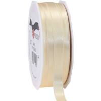 PRAESENT Doppelsatin 7181025-104 Créme 10 mm x 25 m 2 Stück
