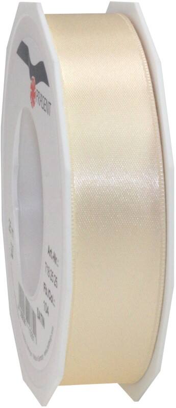 PRAESENT Doppelsatin 7182525-104 Créme 25 mm x 25 m 2 Stück