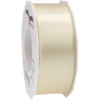 PRAESENT Doppelsatin 7184025-104 Créme 40 mm x 25 m 2 Stück