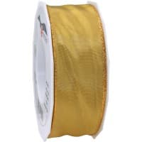 PRAESENT Seidenband 4724025-634 Gold 40 mm x 25 m 2 Stück