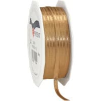 PRAESENT Doppelsatin 7180350-634 Gold 3 mm x 50 m 2 Stück