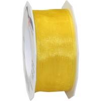 PRAESENT Organza 6074025-505  Gelb  40 mm x 25 m 2 Stück