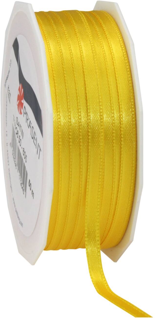 PRAESENT Doppelsatin 7180650-605 Gelb 6 mm x 50 m 2 Stück