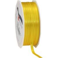 PRAESENT Doppelsatin 7180650-605 Gelb 6 mm x 50 m 2 Stück