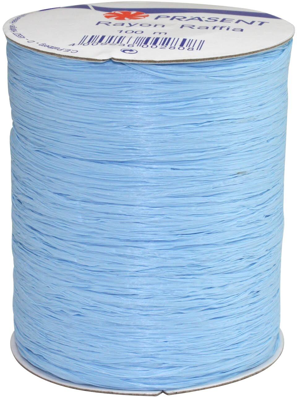 PRAESENT Bastband 133-602 Hellblau 5 mm x 100 m 3 Stück