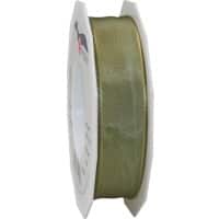 PRAESENT Seidenband 4642525-354 Antikgrün 25 mm x 25 m 2 Stück