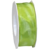 PRAESENT Seidenband 4644025-502 Limette 40 mm x 25 m 2 Stück