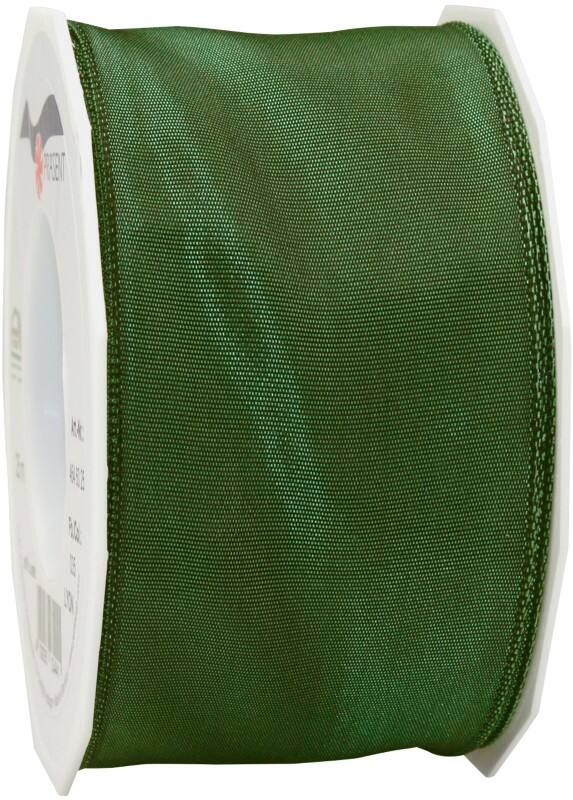 PRAESENT Seidenband 4646025-035 Tannengrün 60 mm x 25 m 2 Stück
