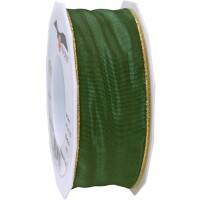 PRAESENT Seidenband 4724025-607 Tannengrün 40 mm x 25 m 2 Stück