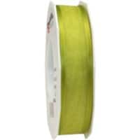 PRAESENT Organza 4832525-027 Limette 25 mm x 25 m 2 Stück