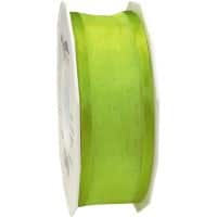 PRAESENT Organza 4834025-027  Limette 40 mm x 25 m 2 Stück