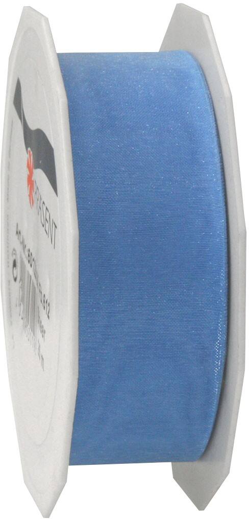 PRAESENT Organza 6012525-612 Hellblau 25 mm x 25 m 3 Stück