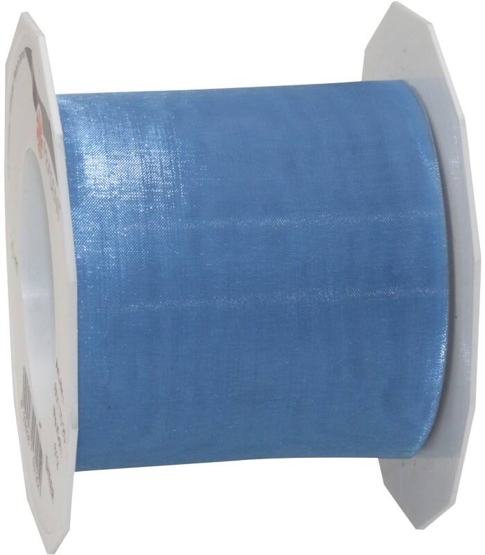 PRAESENT Organza 6017525-612  Hellblau 72 mm x 25 m 3 Stück