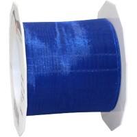 PRAESENT Organza 6017525-614  Royalblau 72 mm x 25 m 3 Stück