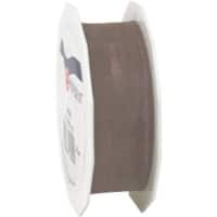 PRAESENT Organza 6012525-105 Taupe 25 mm x 25 m 3 Stück