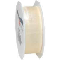 PRAESENT Organza 6012525-004 Créme 25 mm x 25 m 3 Stück