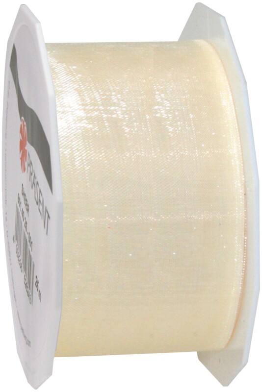 PRAESENT Organza 6014025-004 Créme 40 mm x 25 m 3 Stück