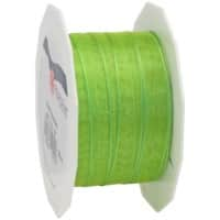 PRAESENT Organza 6071025-127 Grasgrün 10 mm x 25 m 2 Stück