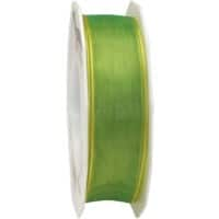 PRAESENT Organza 6072525-507 Limette  25 mm x 25 m 2 Stück