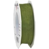 PRAESENT Organza 6072525-621 Olive 25 mm x 25 m 2 Stück