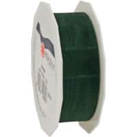 PRAESENT Organza 6012525-035 Tannengrün 25 mm x 25 m 3 Stück