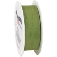PRAESENT Organza 6012525-621 Olive 25 mm x 25 m 3 Stück