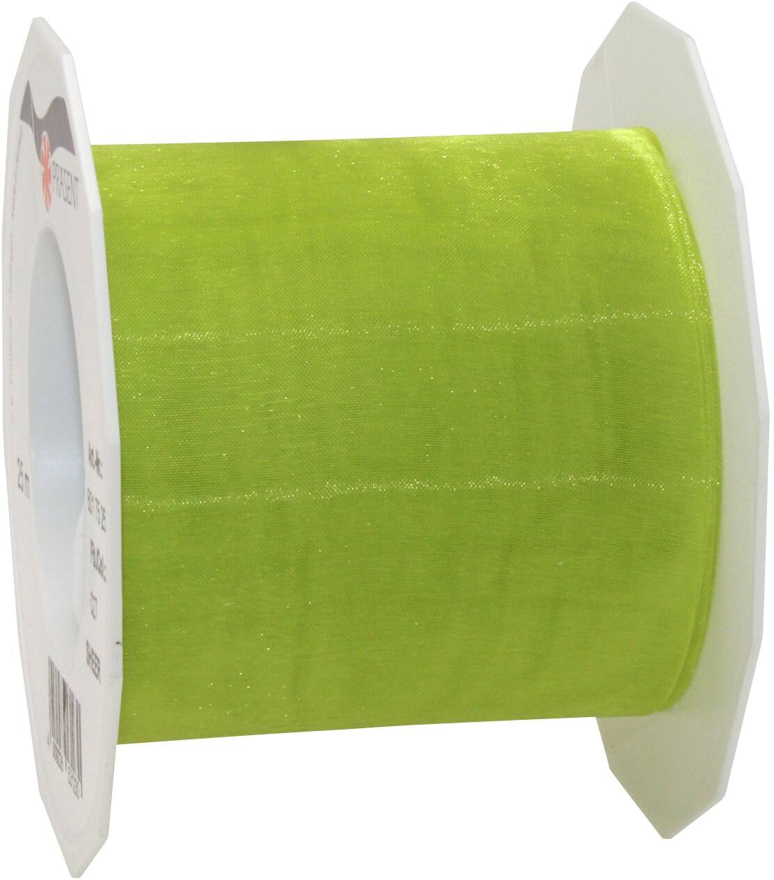 PRAESENT Organza 6017525-027  Limette 72 mm x 25 m 3 Stück