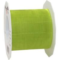 PRAESENT Organza 6017525-027  Limette 72 mm x 25 m 3 Stück