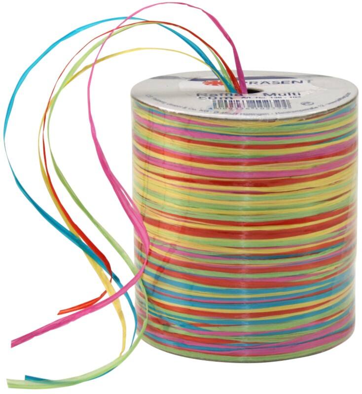 PRAESENT Bastband 136-103 Mehrfarbig 5 mm x 50 m 3 Stück