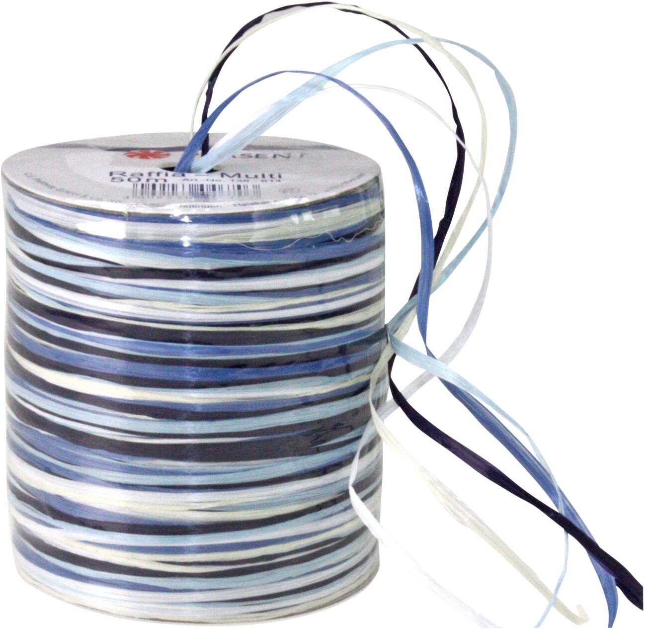 PRAESENT Bastband 136-614 Mehrfarbig 5 mm x 50 m 3 Stück