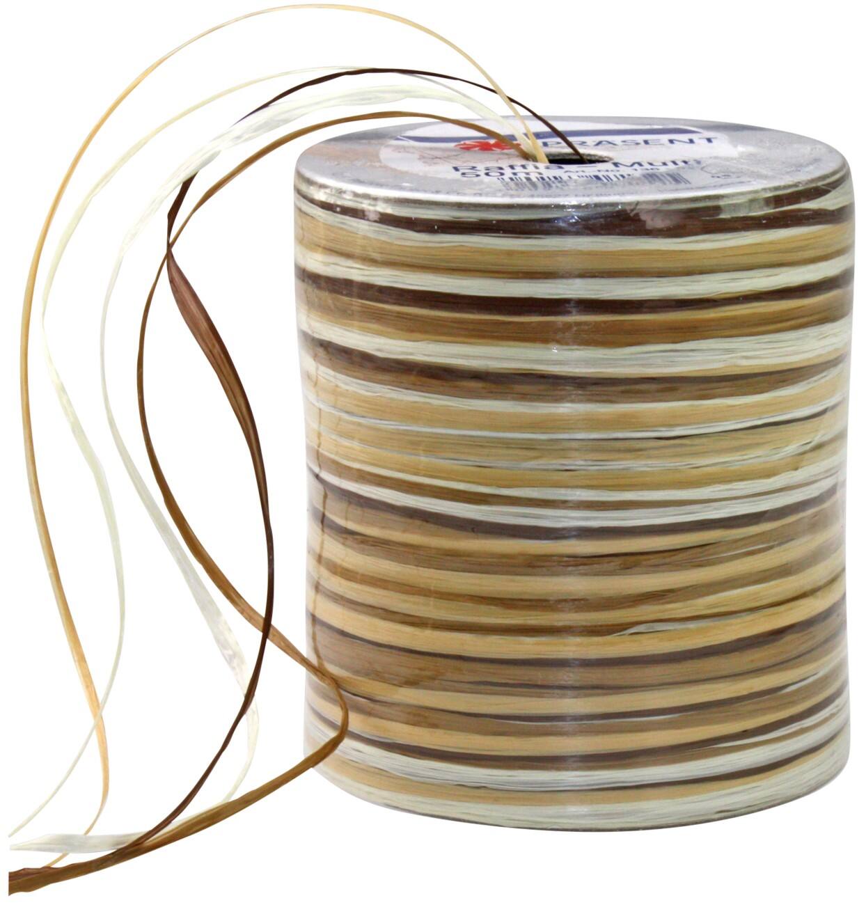 PRAESENT Bastband 136-622 Mehrfarbig 5 mm x 50 m 3 Stück