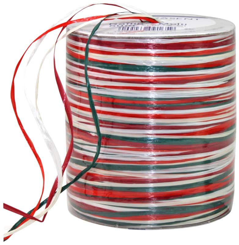 PRAESENT Bastband 136-951 Mehrfarbig 5 mm x 50 m 3 Stück