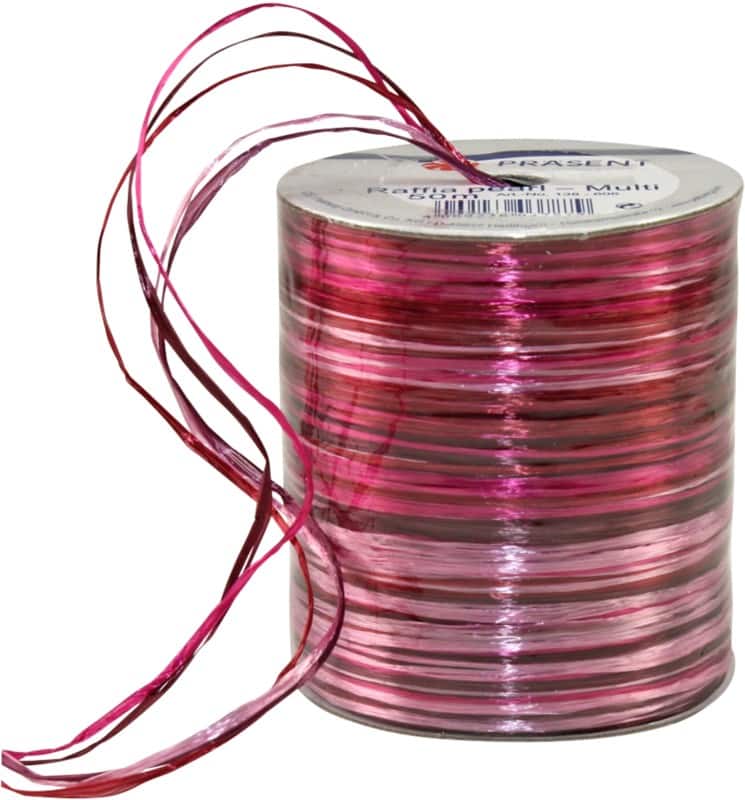 PRAESENT Bastband 138-606 Mehrfarbig 5 mm x 50 m 3 Stück