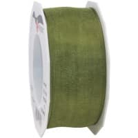 PRAESENT Organza 6074025-621  Olive  40 mm x 25 m 2 Stück
