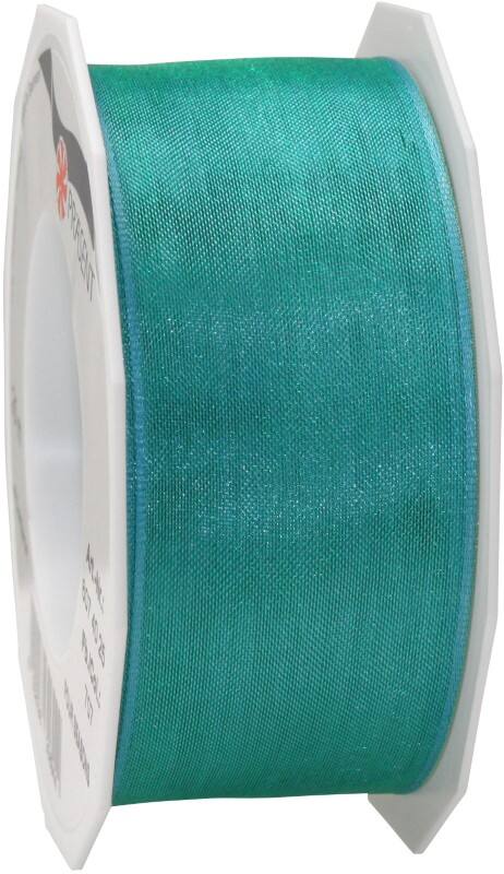 PRAESENT Organza 6074025-707  Meergrün  40 mm x 25 m 2 Stück