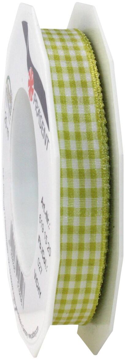 PRAESENT Motivband 6191520-027 Limette, Weiß 15 mm x 20 m 2 Stück