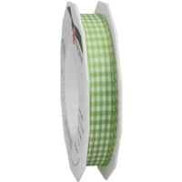 PRAESENT Motivband 6191520-127 Apfelgrün, Weiss 15 mm x 20 m 2 Stück