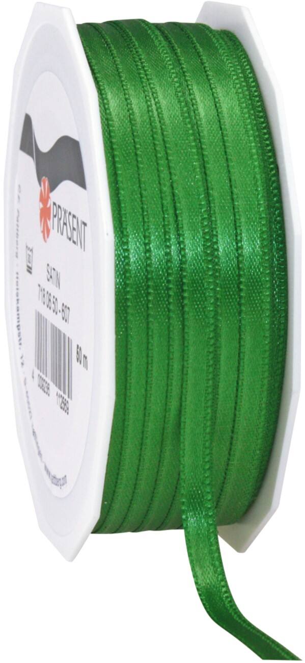 PRAESENT Doppelsatin 7180650-607 Grün 6 mm x 50 m 2 Stück