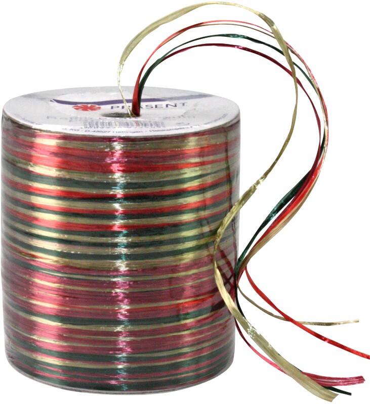 PRAESENT Bastband 138-935 Mehrfarbig 5 mm x 50 m 3 Stück