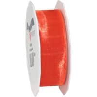 PRAESENT Organza 6012525-620 Orange 25 mm x 25 m 3 Stück