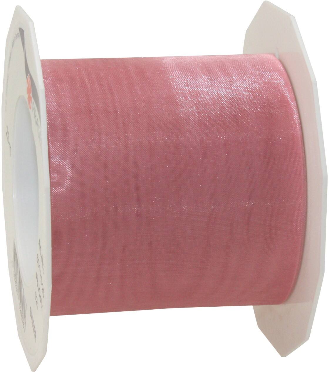 PRAESENT Organza 6017525-021  Hellrosa 72 mm x 25 m 3 Stück