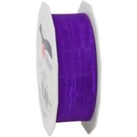 PRAESENT Organza 6012525-610 Violett 25 mm x 25 m 3 Stück