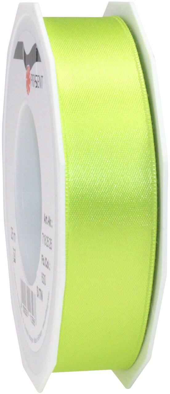 PRAESENT Doppelsatin 7182525-630 Hellgrün 25 mm x 25 m 2 Stück