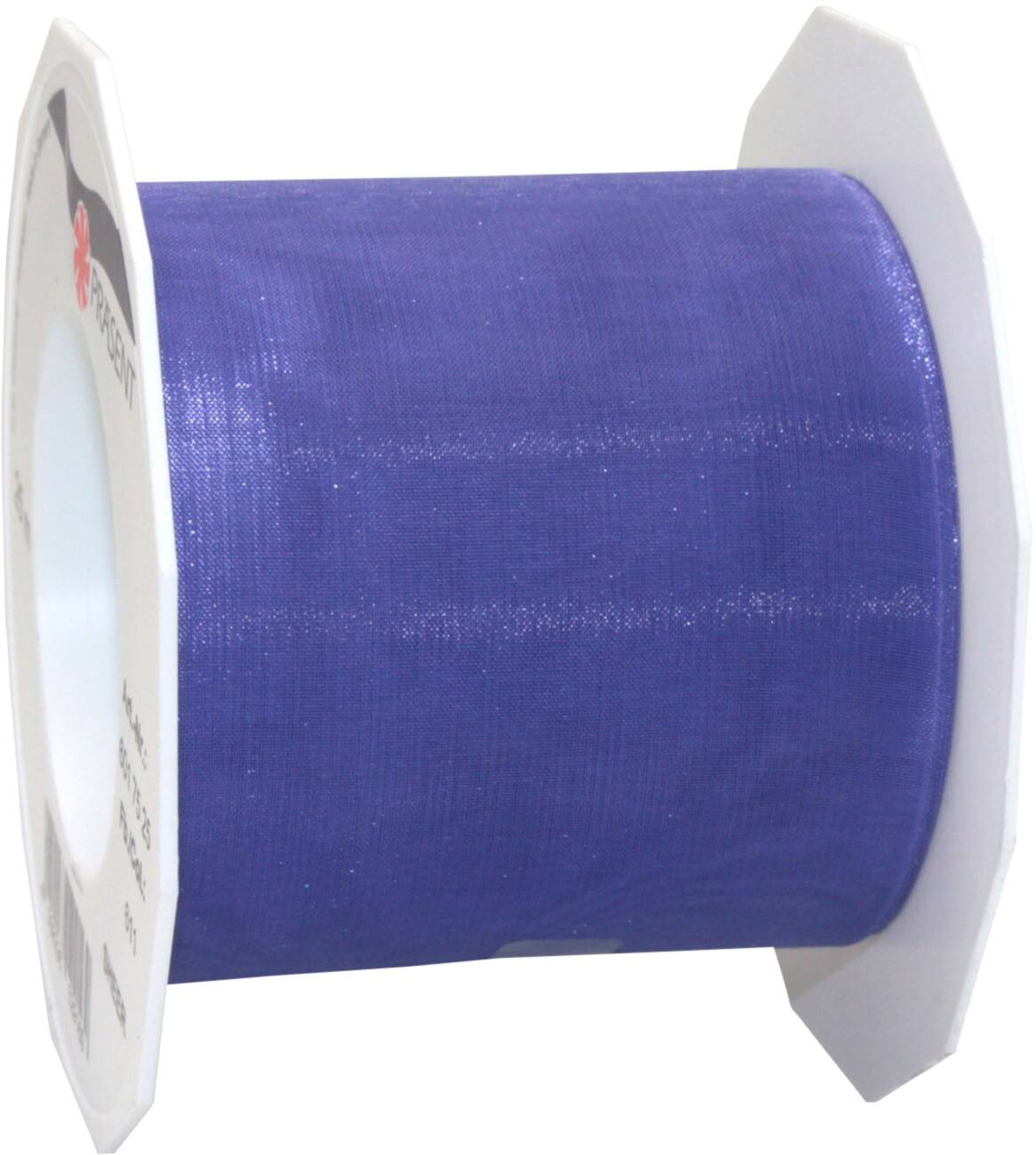 PRAESENT Organza 6017525-611  Lila 72 mm x 25 m 3 Stück